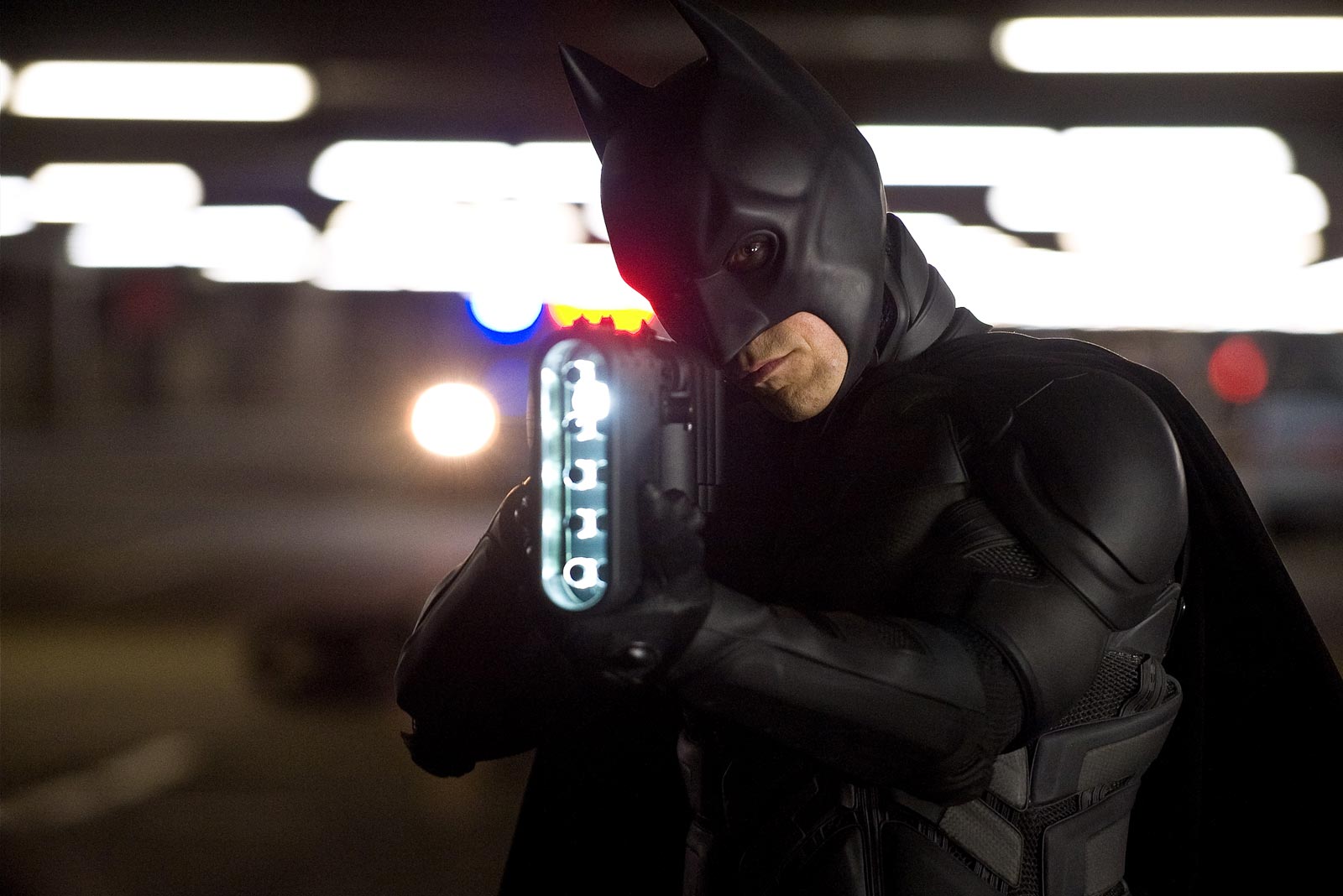 The Dark Knight Rises Still-Batman with Light Gun